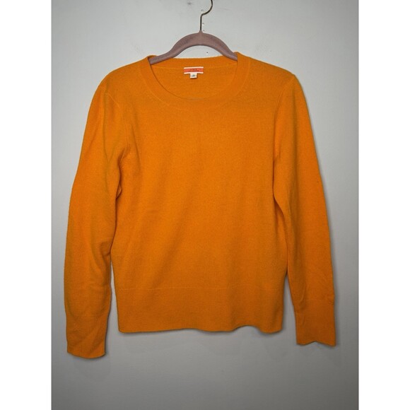 J.CREW Sweaters - J. Crew Cashmere Classic Fit crewneck sweater Size Medium Orange Soft Classic